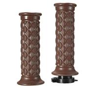 Alamor Manubrio Moto Grip End Vintage Cafe Racer Bobber Clubman Custom-Brown- #1