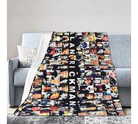 Alan AR Rickman - Coperta in pile per divano, campeggio, super morbida, leggera, accogliente e di lusso, coperta in flanella di lusso, 200 cm x 150 cm