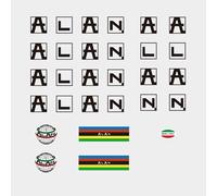 Alan C.1975 bicycle Telaio Adesivi - decals - Trasferibili: Nero. N.750