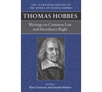 Alan Cromartie Thomas Hobbes: Writings on Common Law and Here (Copertina rigida)
