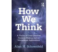 Alan H. Schoenfeld How We Think (Tascabile)