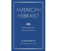 Alan Mintz American Hebraist (Copertina rigida) Dimyonot