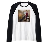 Alan Rickman Attore veramente follemente profondo 1991 Di Michael Grecco Maglia con Maniche Raglan