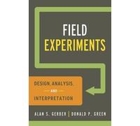 Alan S. Gerber Donald P. Green Field Experiments (Tascabile)
