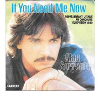 Alan Sorrenti - (VINYL 7") Non So Che Darei / If You Need Me Now