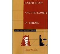 Alan Watson Joseph Story and the Comity of Errors (Tascabile)