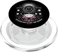 Alan Watts Citazione Lotus Clock Galaxy Presente Momento Spazio PopSockets PopGrip per MagSafe