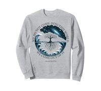 Alan Watts Cosmic Tree Waves Citazione Universo Natura Oceano Cielo Felpa