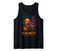 Alan Watts Laugh Galaxy Universe Arte psichedelica Canotta