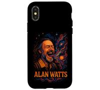 Alan Watts Laugh Galaxy Universe Arte psichedelica Custodia per iPhone X/XS