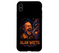 Alan Watts Laugh Galaxy Universe Arte psichedelica Custodia per iPhone XS Max