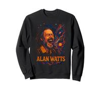 Alan Watts Laugh Galaxy Universe Arte psichedelica Felpa