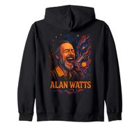 Alan Watts Laugh Galaxy Universe Arte psichedelica Felpa con Cappuccio