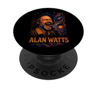Alan Watts Laugh Galaxy Universe Arte psichedelica PopSockets PopGrip Adesivo