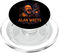 Alan Watts Laugh Galaxy Universe Arte psichedelica PopSockets PopGrip per MagSafe