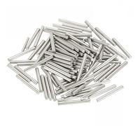 ALANIZ Spine di centraggio in acciaio inossidabile 304 da 100 pezzi, diametro 2 mm, lunghezze 3-11 mm, color argento