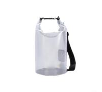 Alanmoship 1 borsa a secchiello impermeabile, pieghevole, grande capacità, semi-trasparente, in rete, per rafting, nuoto, tracciamento fluviale, campeggio, escursionismo, avventura all'aperto, 5 l