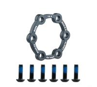 Alanmoship 1 distanziatore per disco freno a 6 fori per scooter elettrico, adattatore per mozzo da 44 mm, supporto di precisione in lega di alluminio 6061, colore nero, opzioni di spessore 2-5 mm per