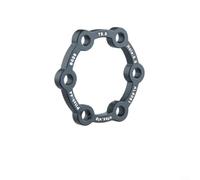 Alanmoship 1 distanziatore per disco freno a 6 fori per scooter elettrico, adattatore per mozzo da 44 mm, supporto di precisione in lega di alluminio 6061, nero, opzioni di spessore 2-5 mm per