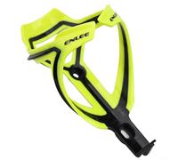 Alanmoship 1 portabottiglie per bicicletta bicolore in policarbonato e fibra di vetro, linee morbide, per mountain bike, bici da strada, equitazione, verde, giallo, grigio (giallo fluorescente)
