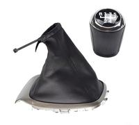 Alanmoship 1 Pz Pomello del Cambio Manuale Copertura Pelle Dust Boot per Chevrolet Aveo per Sonic T300 2011-2015 Finitura Cromata ABS Plastica Auto Interior Upgrade(5 velocità)