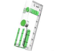 Alanmoship 1 righello di livello in acrilico con forte base magnetica per misurazione orizzontale verticale a 45 gradi, precisione per misuratore di livello spirituale per la lavorazione del legno fai
