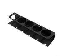 Alanmoship 1 scatola portaoggetti da parete per utensili elettrici, organizer in metallo per bombolette spray e strumenti per garage, officina, organizzazione, acciaio al carbonio, nero, 44 x 11 x 8