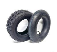 Alanmoship 1 set di pneumatici e camera d'aria da 13 x 5,00-6 con valvola diritta o curva per benzina resistente, per moto, quad, quad, scooter, uso privato, in gomma nera (pneumatico + camera d'aria