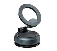 Alanmoship 1 supporto per telefono da auto, con ventosa, girevole a 360 gradi, supporto per console centrale, forte stabilità, funzionamento con una sola mano, per guidare e viaggiare, nero (nero)