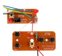 Alanmoship 4-Channel 27MHz RC Telecomando Trasmettitore E Ricevitore Consiglio Kit Per Automobili Barche Droni E Modello Aerei