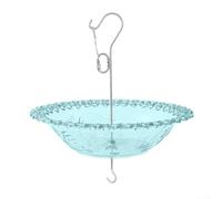 Alanmoship Affascinante mangiatoia per uccelli e vasca da bagno da appendere per migliorare il tuo giardino e attirare gli uccelli (blu)