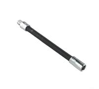 Alanmoship Asta di prolunga flessibile da 1/4 3/8 1/2", adattatore per chiave a cricchetto pieghevole per spazi ristretti, riparazione auto e bici, acciaio nero (1-2)