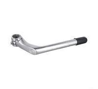 Alanmoship Attacco manubrio a collo di cigno in lega di alluminio da 22,2 mm a 25,4 mm, 180 x 100 mm, nero, per pendolarismo in città e per il tempo libero su biciclette classiche (nero)