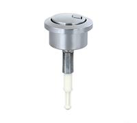 Alanmoship Attuatore di ricambio per serbatoio a pulsante per WC a doppio | Pulsante doppio per sciacquone, in plastica cromata, 4,8 x 4,8 x 9,9 cm, per casa, bagno, riparazione WC