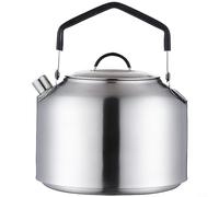 Alanmoship Bollitore da campeggio in acciaio inox 304, portatile, per escursioni, picnic, viaggi, tè, bollitore per acqua bollente in metallo, 1500 ml (1500 ml)