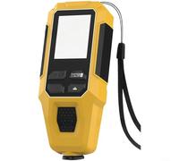 Alanmoship Calibro digitale di spessore del rivestimento 0-2000um Induzione magnetica Eddy Current Auto Riconoscimento Tester di pellicola di vernice per ispezione industriale nero (giallo)