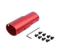 Alanmoship Confezione da 1 asta di prolunga in alluminio per manubrio Xiaomi M365 Pro Pro2 1S per scooter e sollevamento altezza, nero e rosso, per pendolarismo da ciclisti alti (rosso)