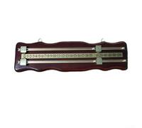 Alanmoship Confezione da 1 segnapunti da biliardo con 2 binari per tavolo da biliardo, contatore manuale, senza batteria, design classico per bar, casa, club, marrone (rosso scuro)