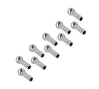 Alanmoship Confezione da 10 tappi terminali ad occhiello per funi metalliche in acciaio da 5 mm e 6 mm, accessori per puleggia da palestra, accessori per macchine da ginnastica per il petto e la fila
