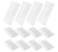 Alanmoship Confezione da 12 coperture per pannelli elettrici in plastica ABS, modulari, per schede di distribuzione della scatola dei fusibili, compatibili con Legrand Hager per schneider, bianco
