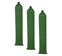 Alanmoship Confezione da 3 sacchi di sabbia in tela extra spessi con guarnizione elastica e grande capacità per porte per finestre, garage, protezione dalla pioggia pesante (23 x 120 cm)