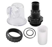 Alanmoship Coperchio pre-filtro trasparente, per pompa SPS25 SPS50 SPS75 SPS100, parte dell'attrezzatura da piscina in ABS con O-Ring e raccordo a vite, per la manutenzione dell'acqua pulita