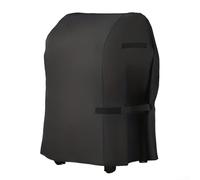 Alanmoship Copertura per barbecue in Oxford 210D per Weber per Char Broil per LANDMANN, antivento, resistente agli strappi, protezione per barbecue a gas a carbone con coulisse, nero, 77 x 67 x 110 cm