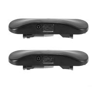 Alanmoship Coppia di ugelli per lavavetri in plastica nera con getto spray sinistro e destro, compatibili con A6 C7 2012-2018, OE 4G0955987A 4G0955988A, ricambio diretto