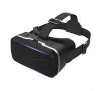 Alanmoship Cuffie immersive per telefono VR con controller, lenti HD anti-luce blu, ampio campo visivo a 110°, misura regolabile per distanza tra gli occhi 58,5-70,5 mm, struttura leggera in ABS (nero