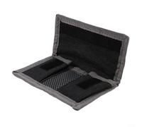 Alanmoship Custodia per batteria al litio per LP-E6 LP-E8 NP-FW50 EN-EL14 EN-EL15, custodia impermeabile in nylon per fotocamera con imbottitura, grigio, 21 x 10 cm e 135 x 95 cm per viaggi (piccola)