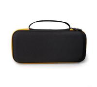 Alanmoship Custodia portatile in EVA per giradischi Audio-Technica AT-SB727 con tasca in rete, custodia resistente agli urti per viaggi e feste, nero e giallo, 33 x 15 x 10 cm