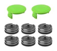 Alanmoship Filo Trimmer Bobina Linea Con Cap Kit di Ricambio Per Greenworks 40V Grass Trimmer Doppia Linea Spool Cap Set G40LT 21287