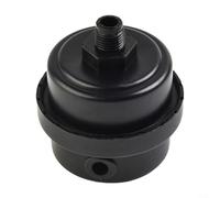 Alanmoship Filtro di aspirazione del compressore d'aria con filettatura da 12,5 mm con silenziatore, elemento riduttore di rumore in plastica compatibile con pompa IR, accessorio di ricambio nero per