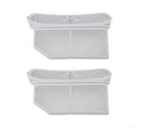 Alanmoship Filtro per pelucchi, per asciugatrice Bosch per Siemens, parte 752387, compatibile con iQ700 per ISENSORIC Serie 6 800, setaccio in plastica bianca, per raccolta fibra di bucato (confezione